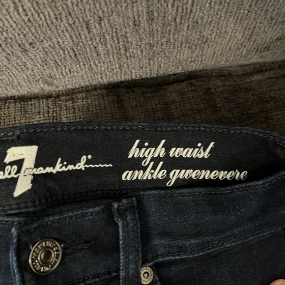 NWT 7 for all Mankind High Waist Ankle Skinny Gwenevere Jeans Size 23 - Picture 2 of 4